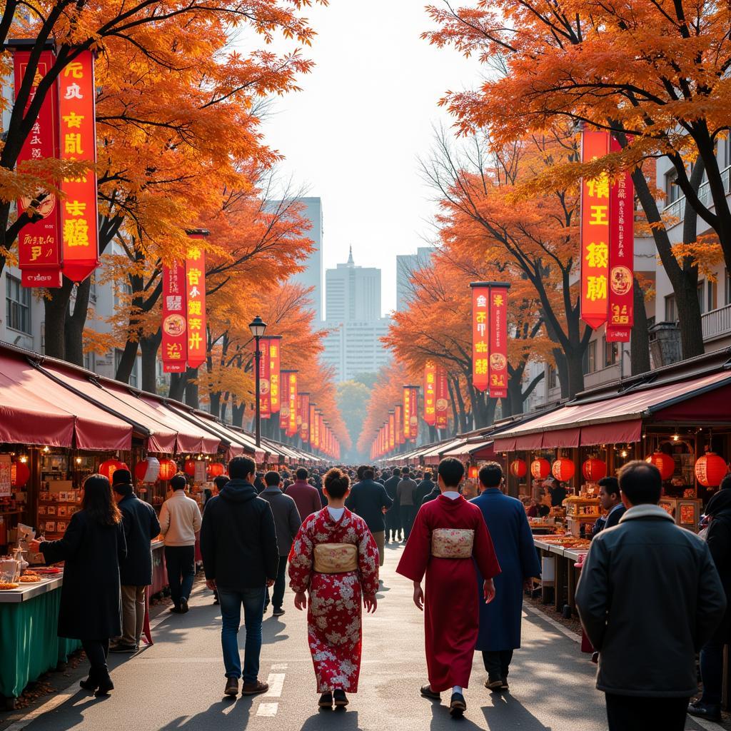 Lễ hội mùa thu Tokyo tháng 11 náo nhiệt