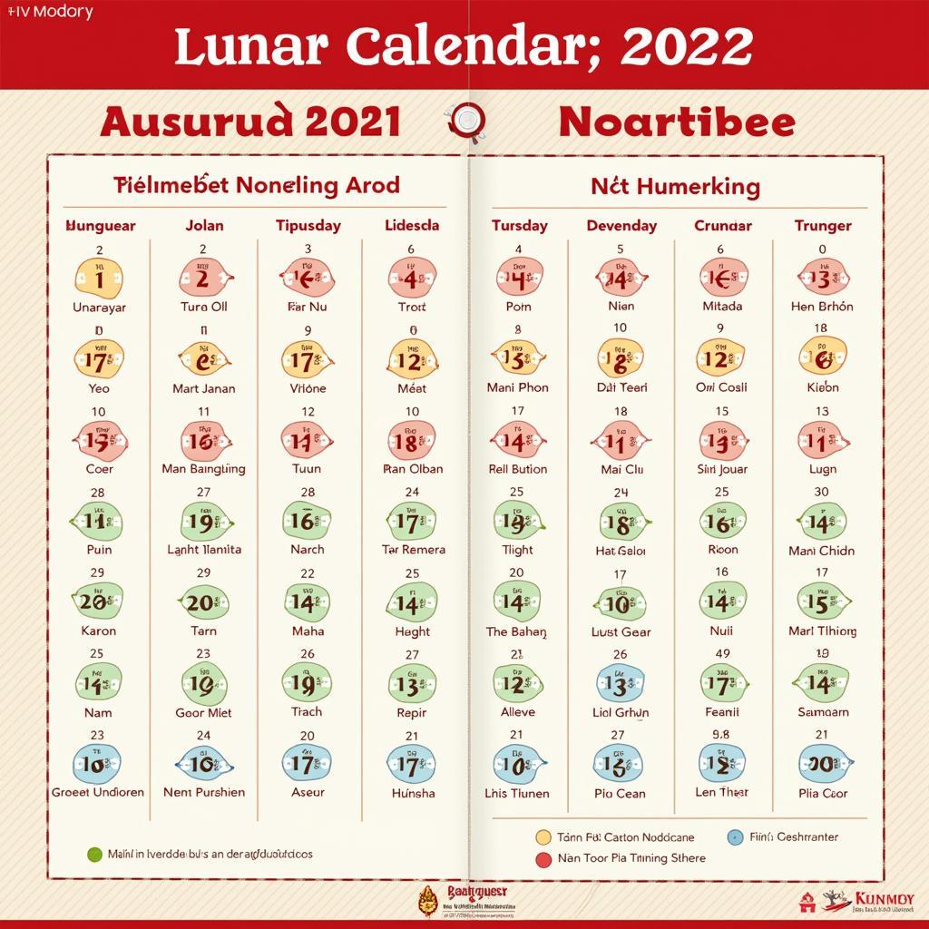 Lịch Âm Lịch Năm 2022: Tra Cứu Nhanh Chóng và Chính Xác