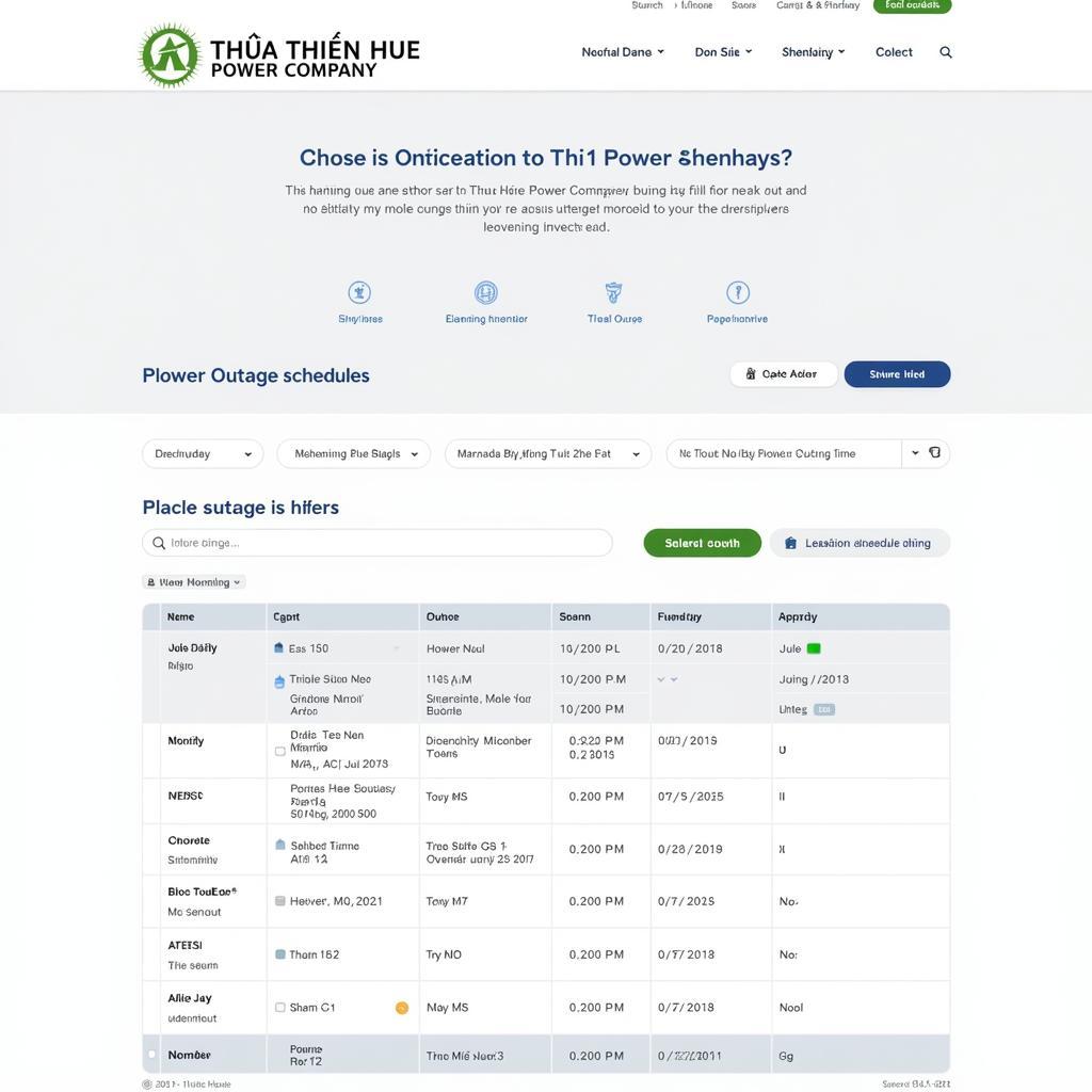 Lịch Cấp Điện Huế: Thông Tin Mới Nhất & Hướng Dẫn Tra Cứu