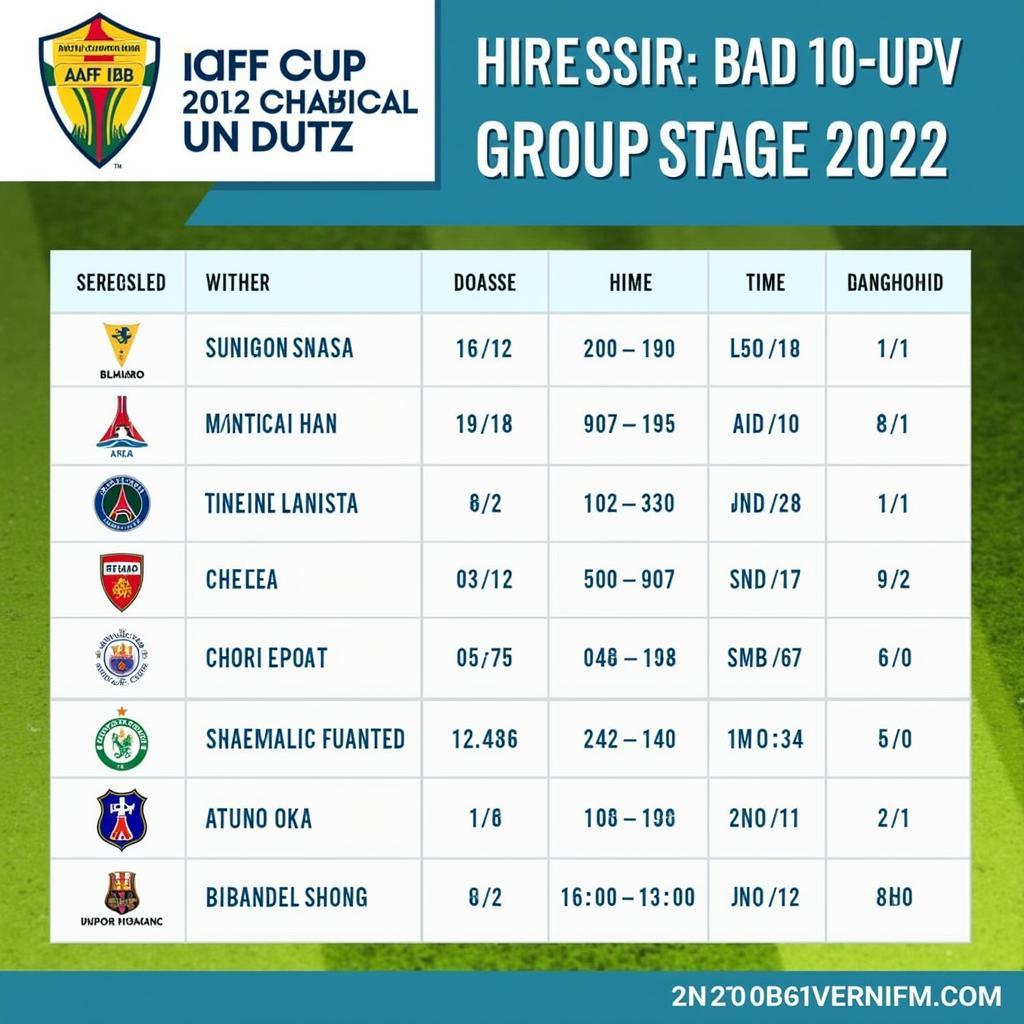 Lịch Chiếu AFF Cup 2022: Cập Nhật Mới Nhất và Thông Tin Chi Tiết