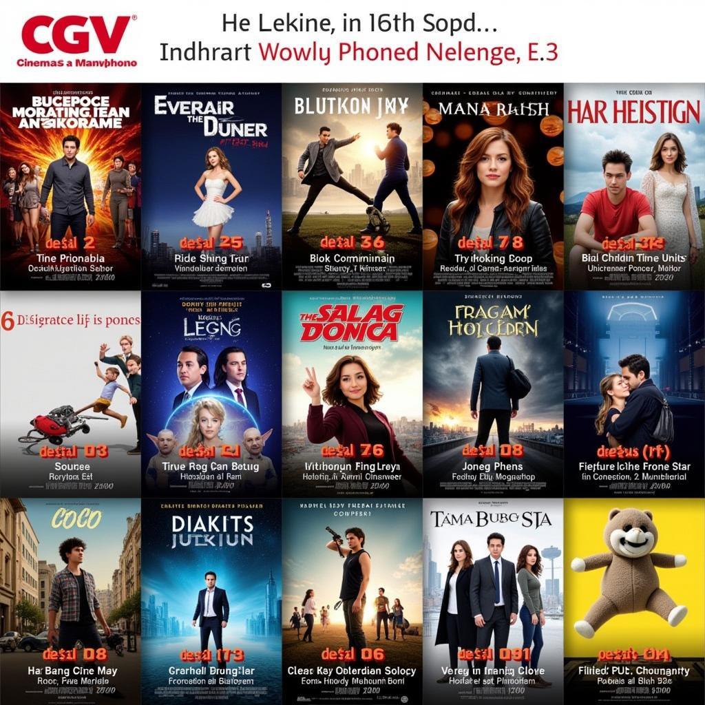 Lịch chiếu CGV Quận 3 phim mới