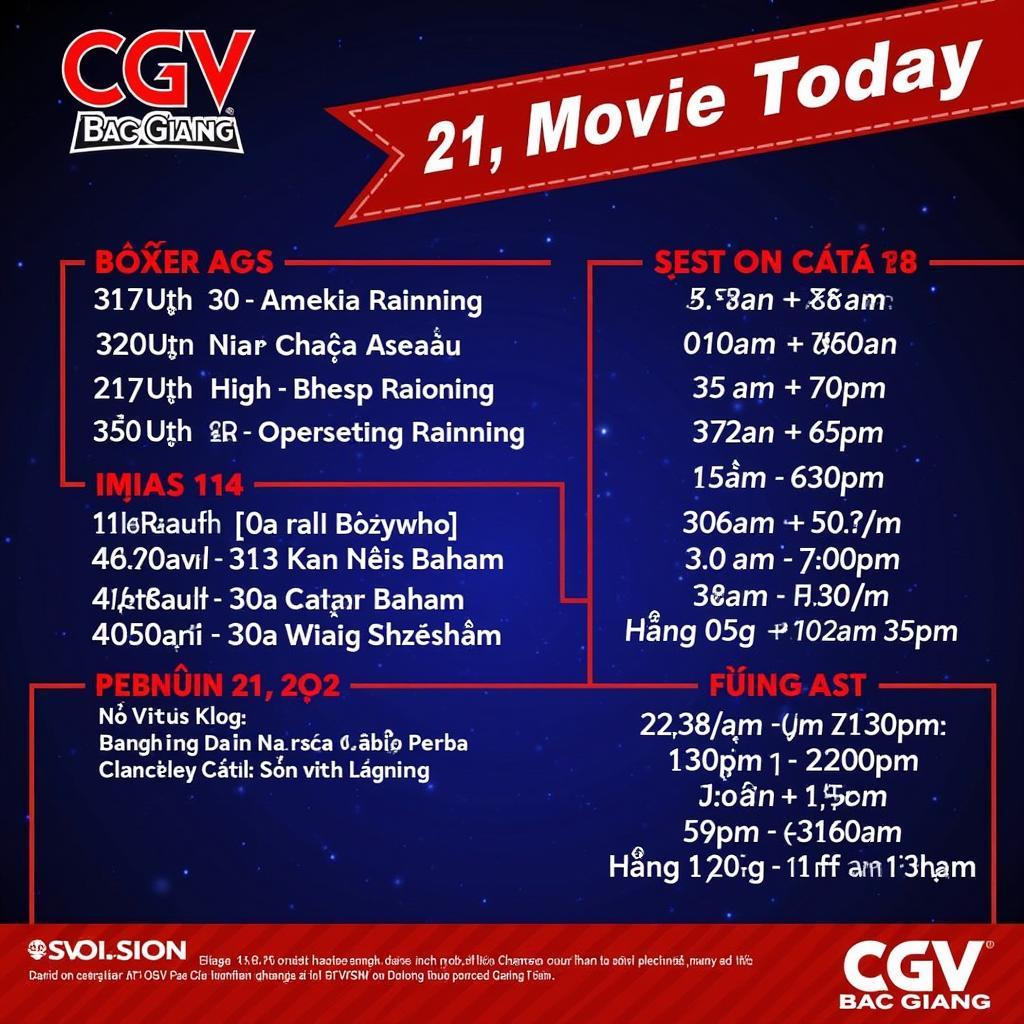 Lịch Chiếu Phim CGV Bắc Giang: Thông Tin Mới Nhất