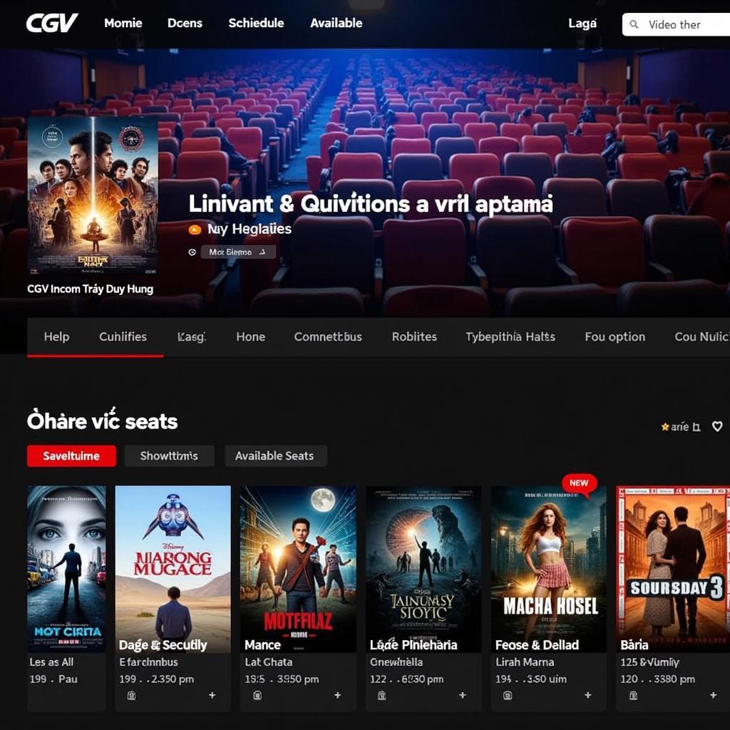 Lịch chiếu phim CGV Vincom Trần Duy Hưng mới nhất