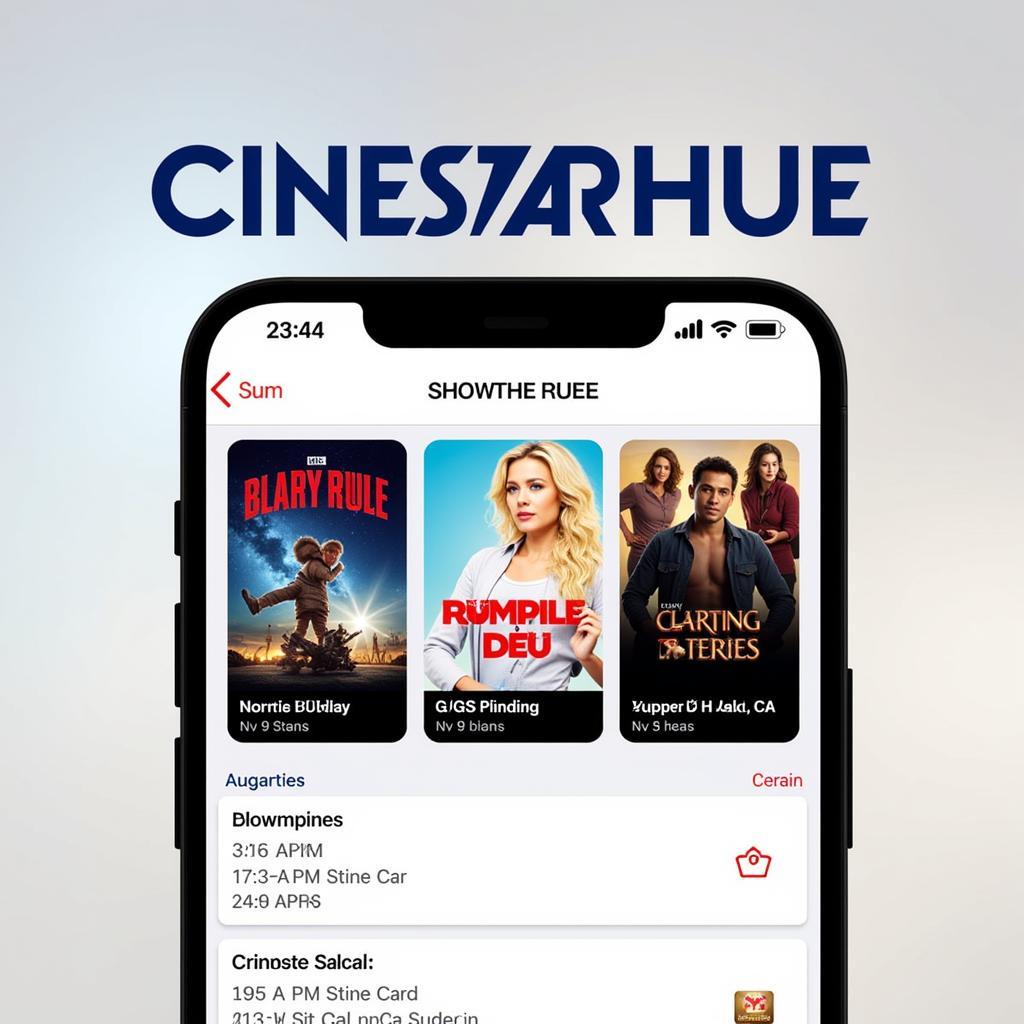 Lịch chiếu phim Cinestar Huế hôm nay