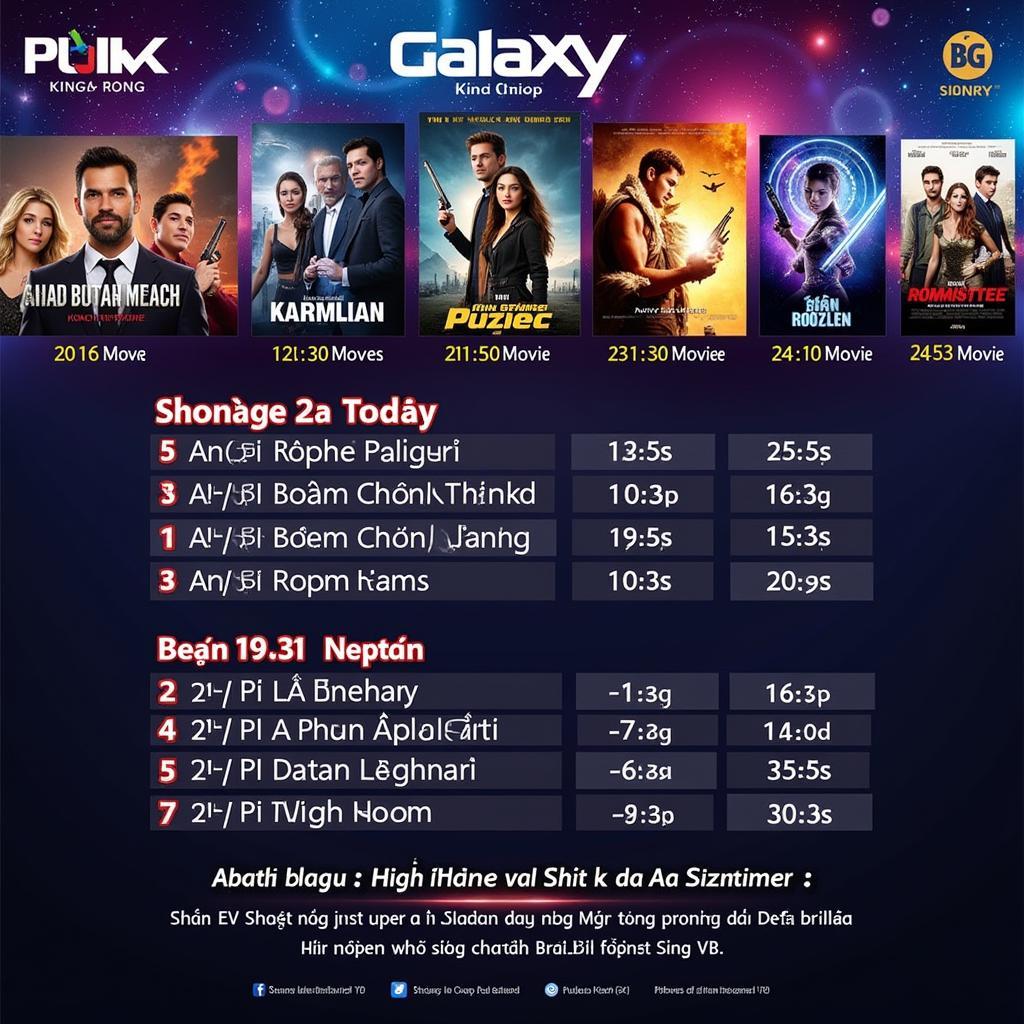 Lịch Galaxy Kinh Dương Vương: Tra cứu nhanh chóng và chính xác