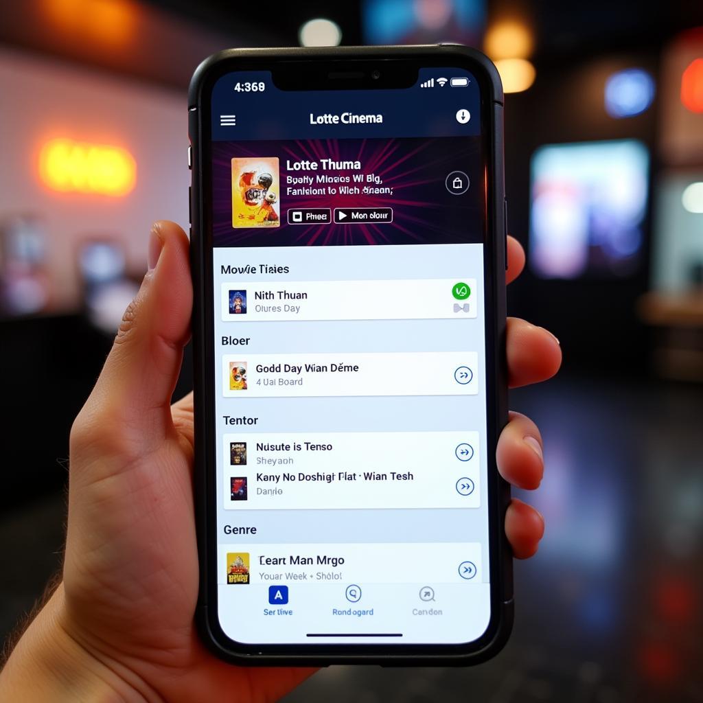 Lịch chiếu phim Lotte Ninh Thuận trên điện thoại
