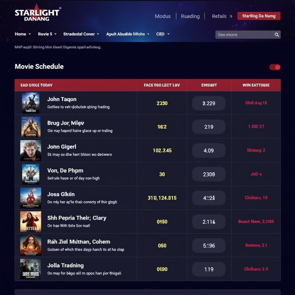 Lịch Starlight Đà Nẵng: Cẩm Nang Xem Phim Hoàn Hảo