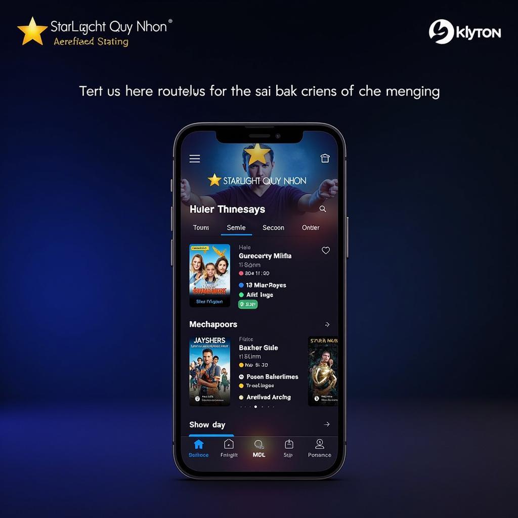 Lịch chiếu phim Starlight Quy Nhơn ngày mai