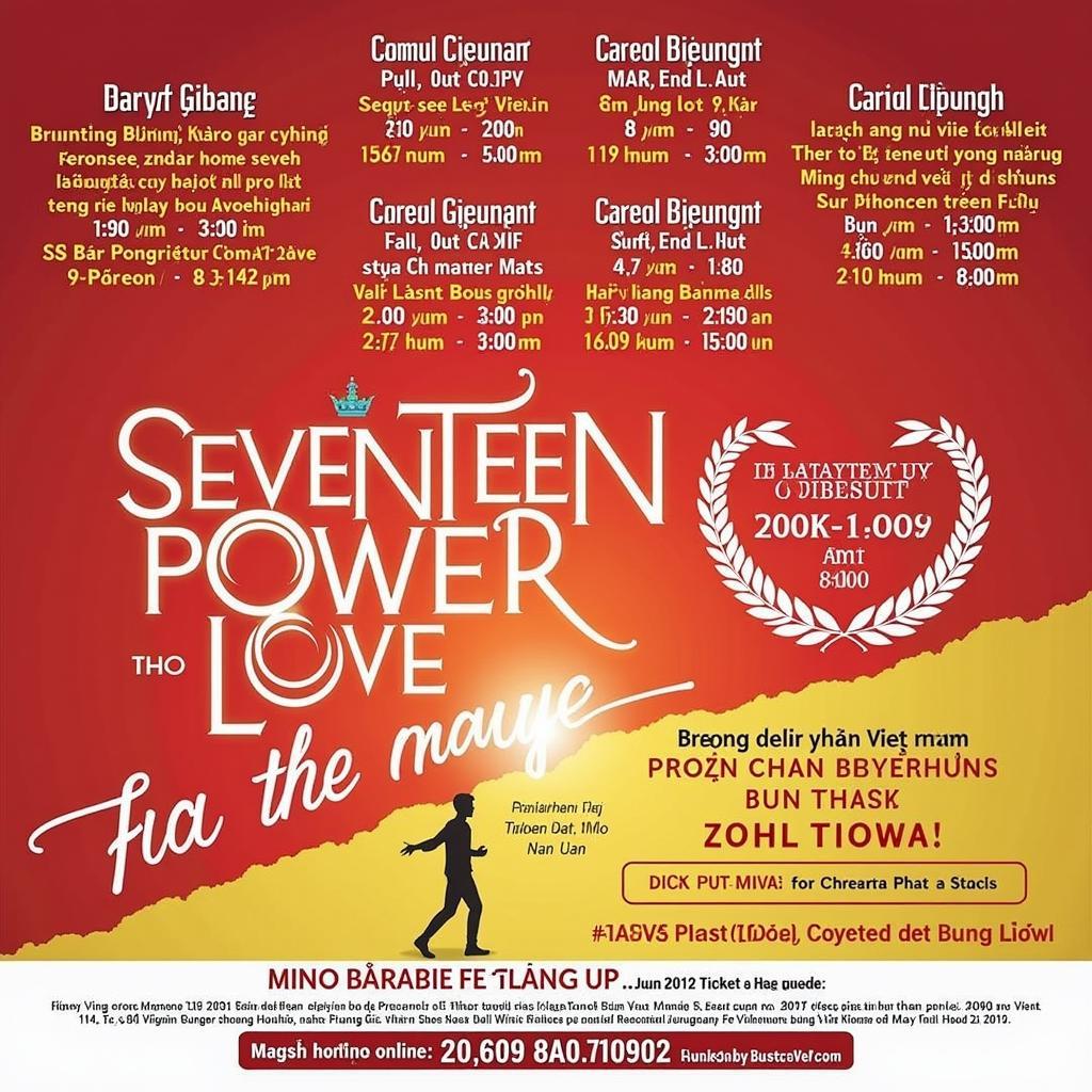 Lịch chiếu Seventeen Power Of Love The Movie tại Việt Nam