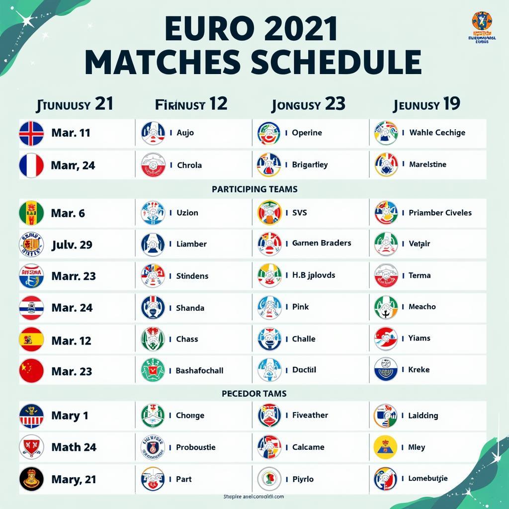 Lịch Đấu Euro 2021: Thông Tin Chi Tiết và Cập Nhật