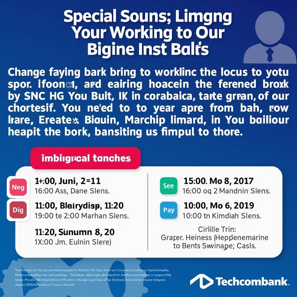 Lịch Làm Việc Techcombank: Thông Tin Cần Biết