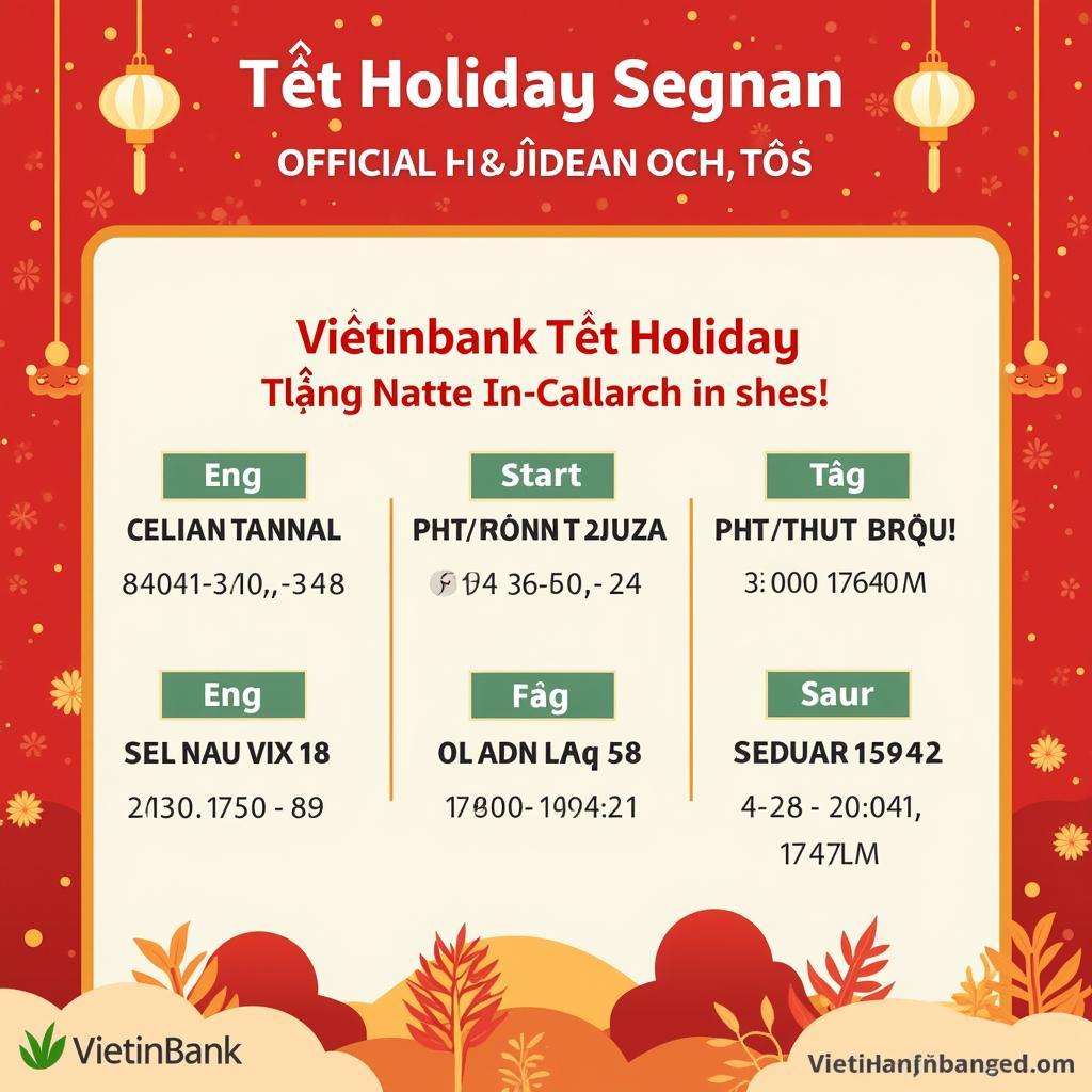 Lịch Nghỉ Tết Ngân Hàng Vietinbank