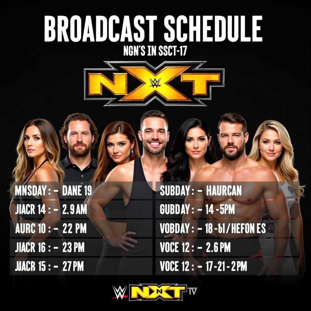 Lịch phát sóng WWE NXT trên SCTV17