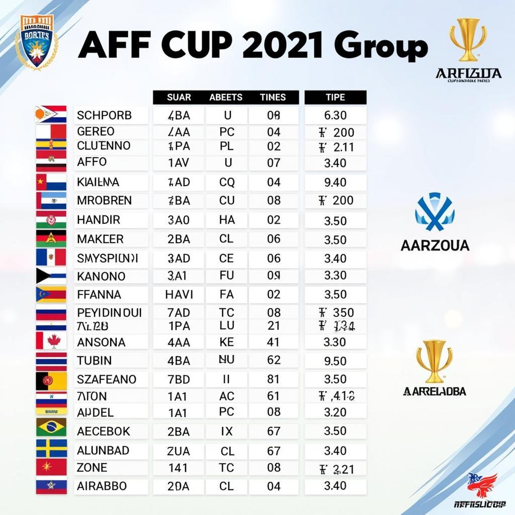 Lịch thi đấu AFF Cup 2021 Bảng A: Tổng quan