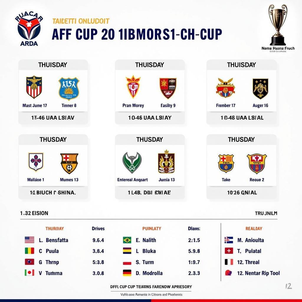 Lịch thi đấu AFF Cup