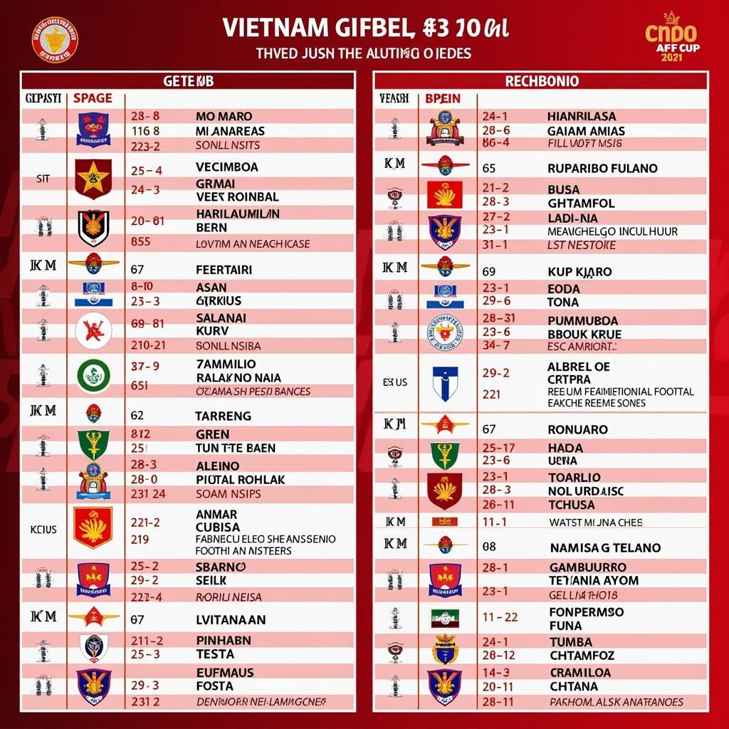 Lịch Thi Đấu Đội Tuyển Việt Nam AFF Cup 2021: Hành Trình Chiến Đấu