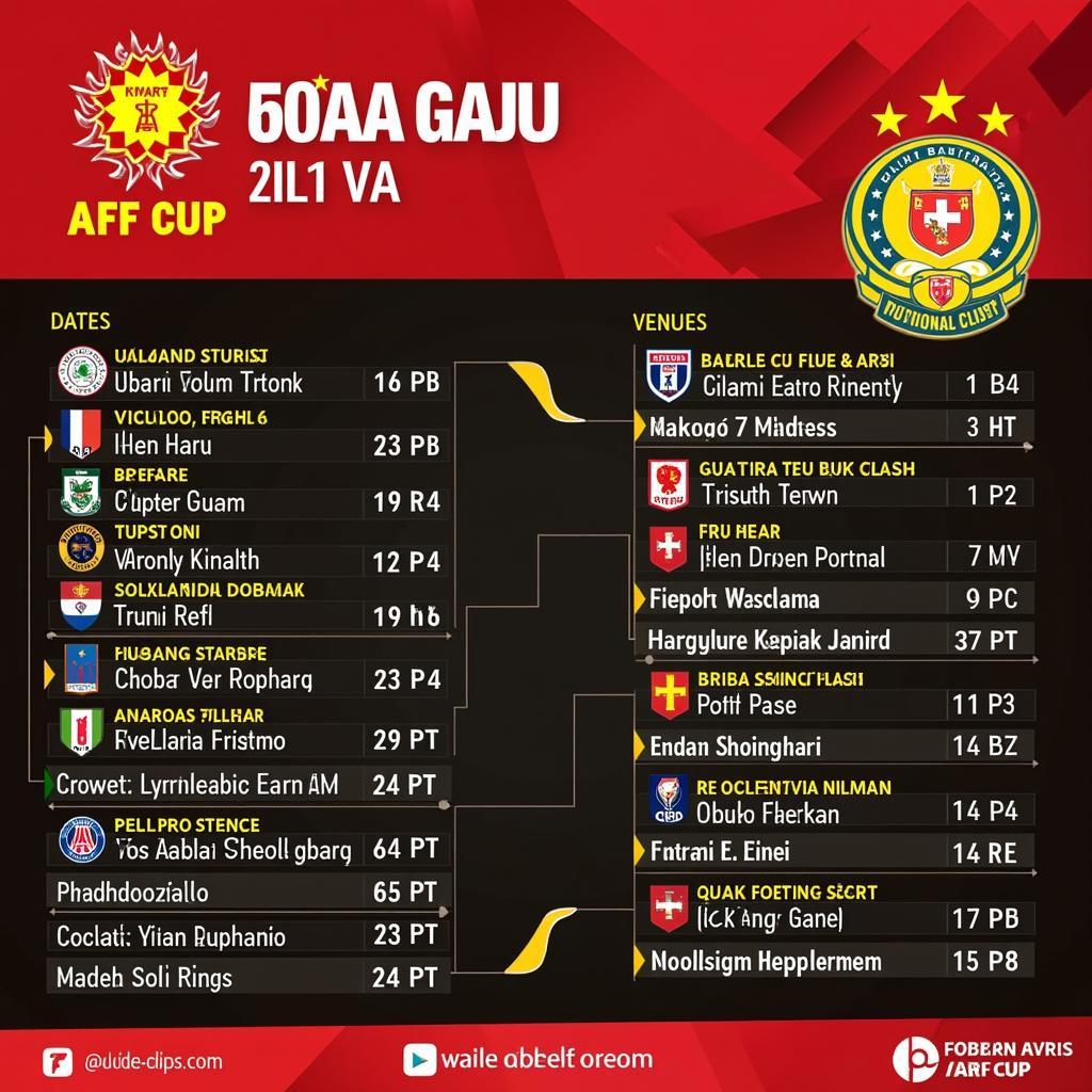 Lịch thi đấu đội tuyển VN AFF Cup