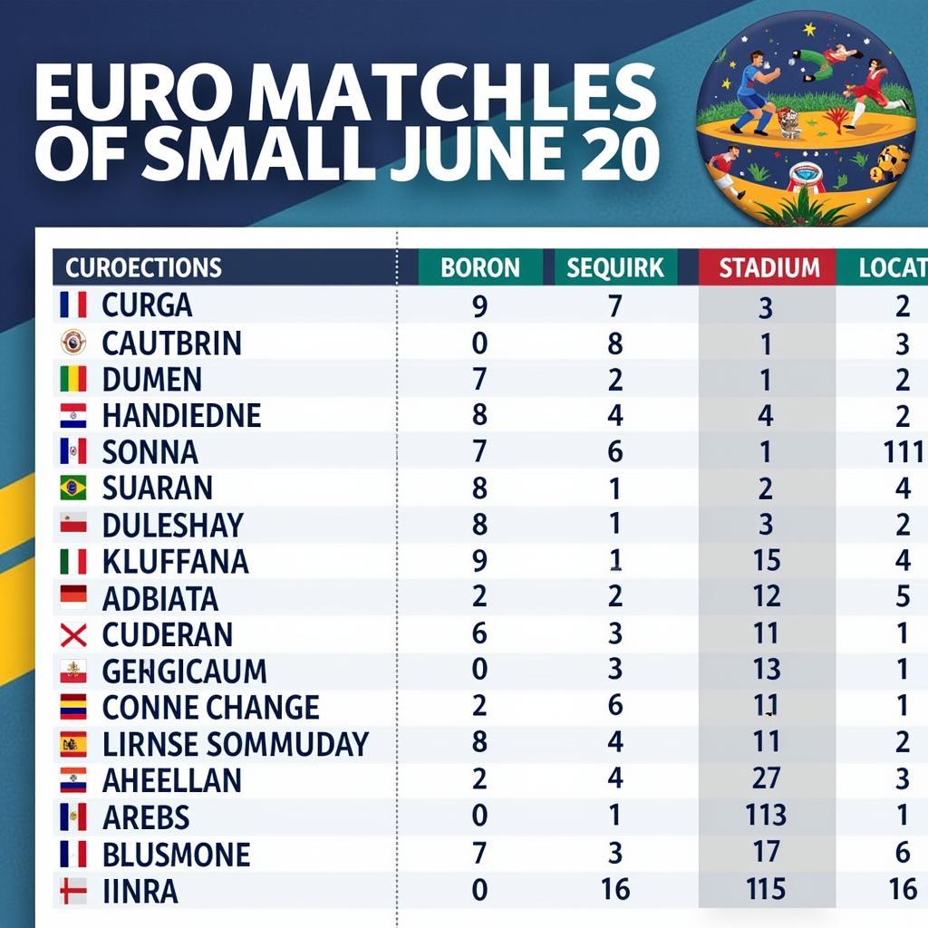 Lịch Thi Đấu Euro 20/6: Thông Tin Chi Tiết và Cập Nhật