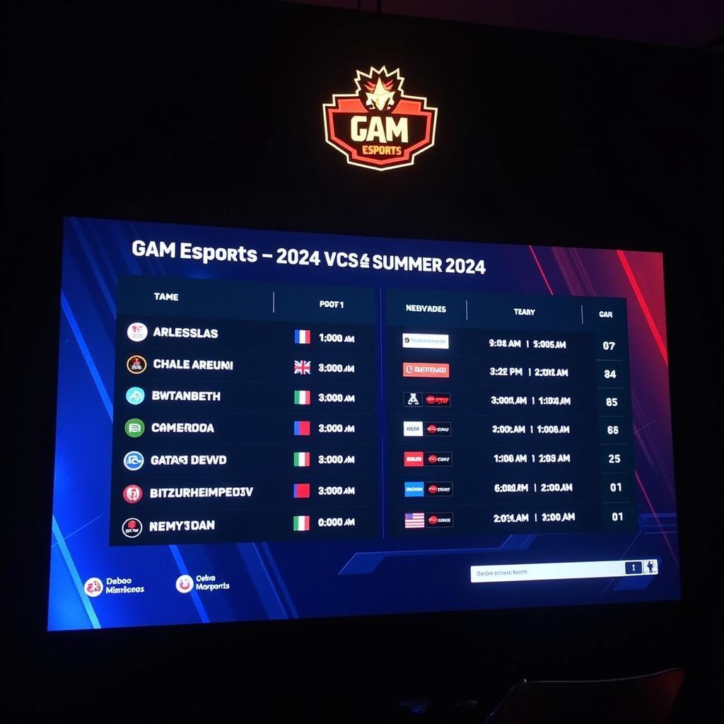 Lịch thi đấu GAM Esports VCS Mùa Hè 2024