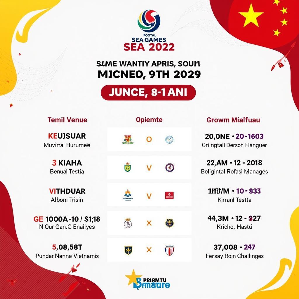 Lịch thi đấu U23 Việt Nam SEA Games