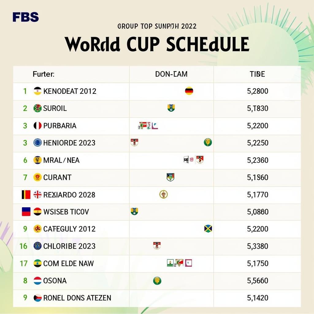 World Cup 2022 Lịch Thi Đấu: Thông Tin Chi Tiết và Cập Nhật