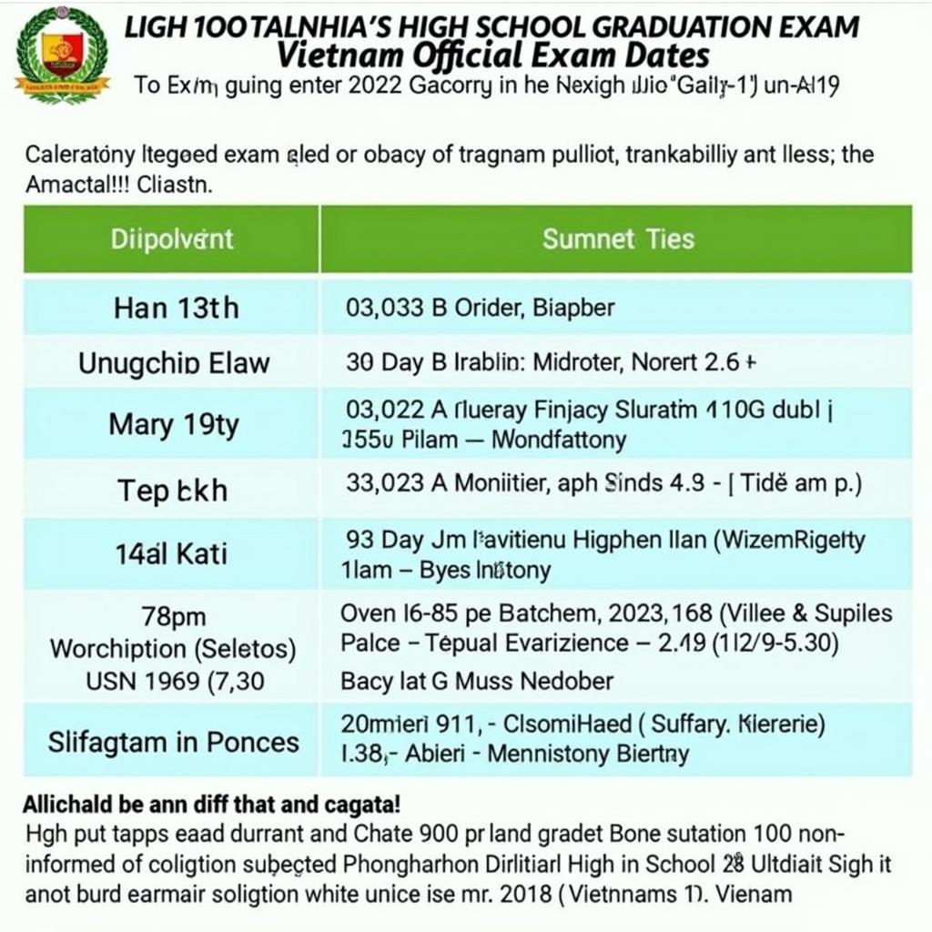 Lịch Thi THPTQG 2022: Thời Gian Chính Thức