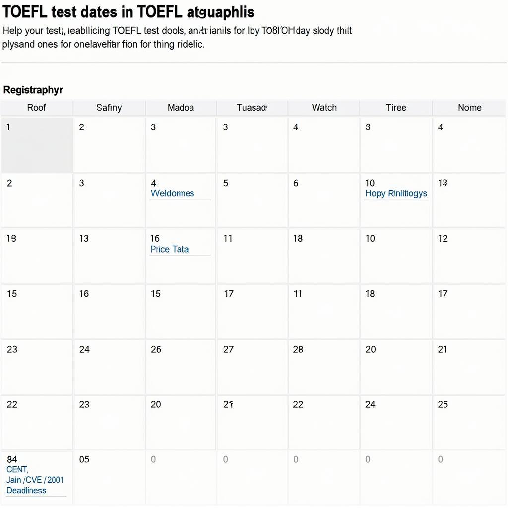 Lịch Thi TOEFL: Hướng Dẫn Chi Tiết và Cập Nhật Mới Nhất