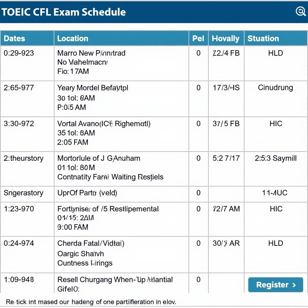 Lịch Thi TOEIC CFL: Thông Tin Cập Nhật và Hướng Dẫn Chi Tiết