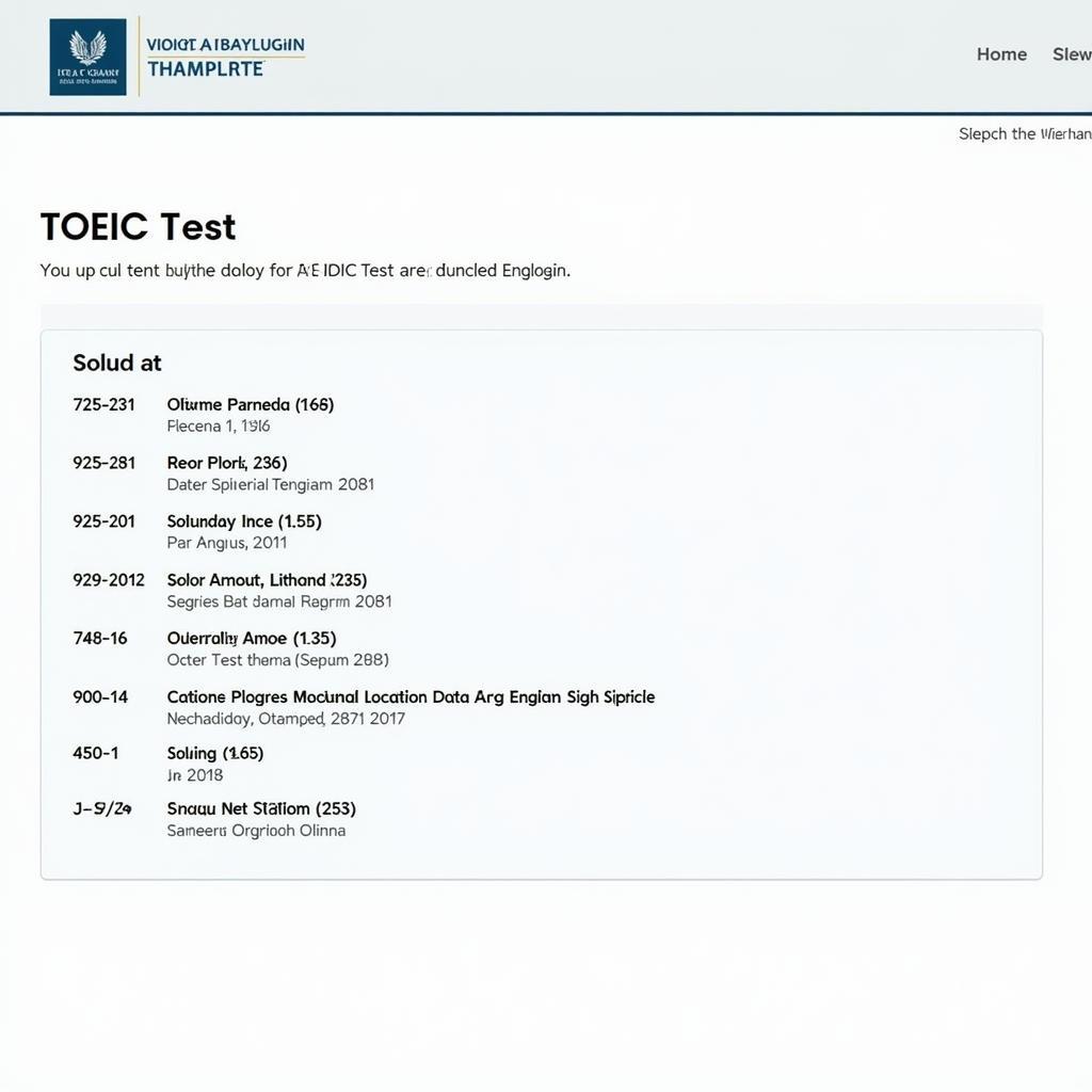 Lịch thi TOEIC Hà Nội - Thông tin cập nhật