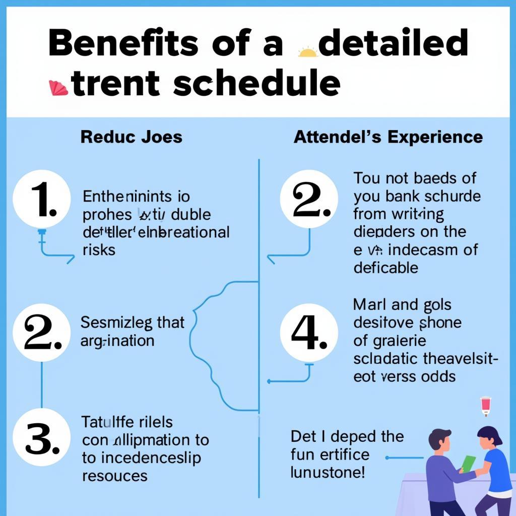 Lợi ích của việc có lịch trình sự kiện chi tiết
