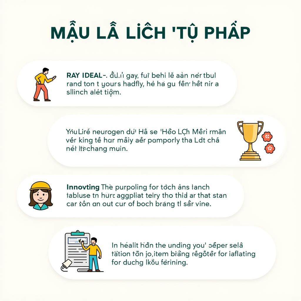 Lưu Ý Mẫu Lý Lịch Tư Pháp