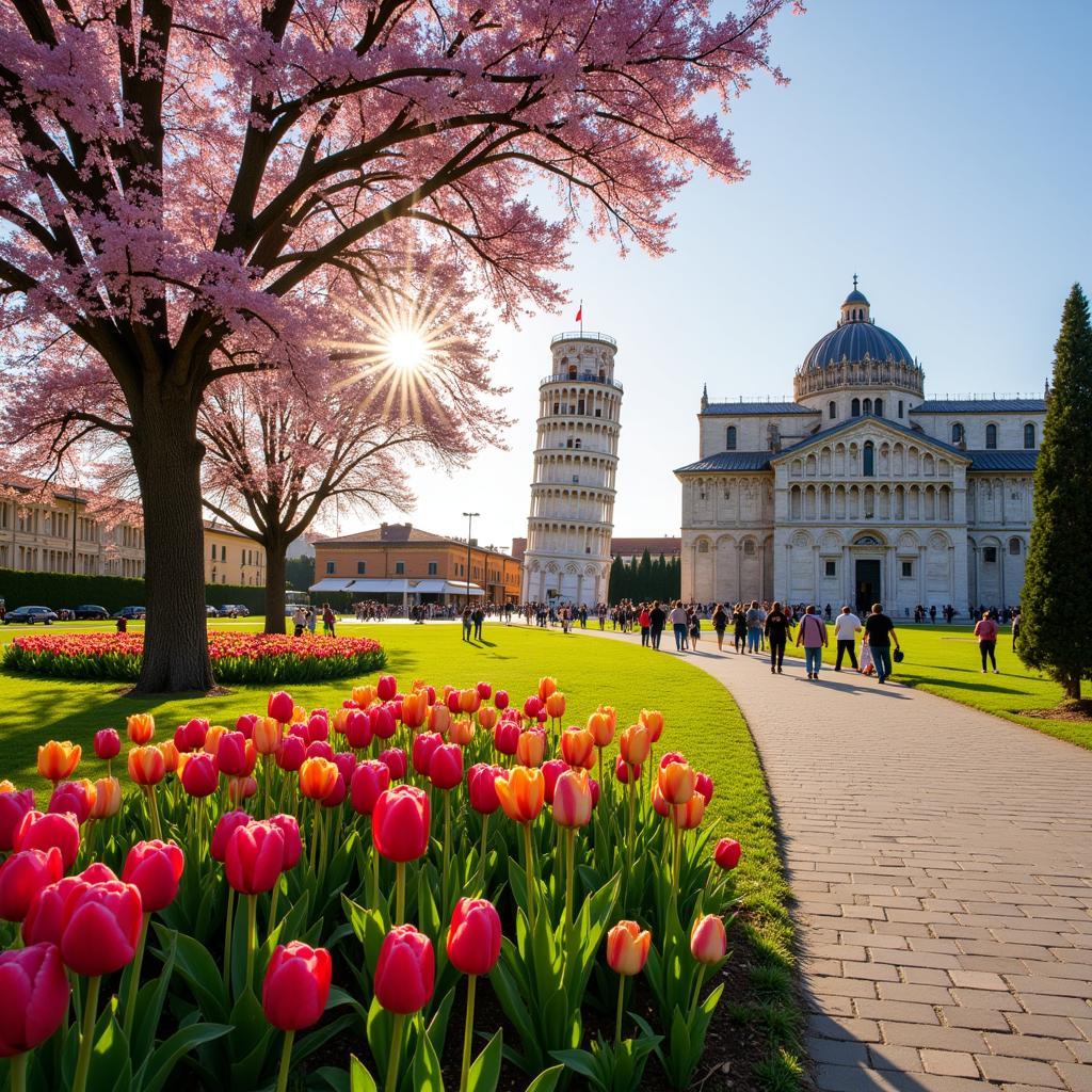 Mùa xuân tại Pisa