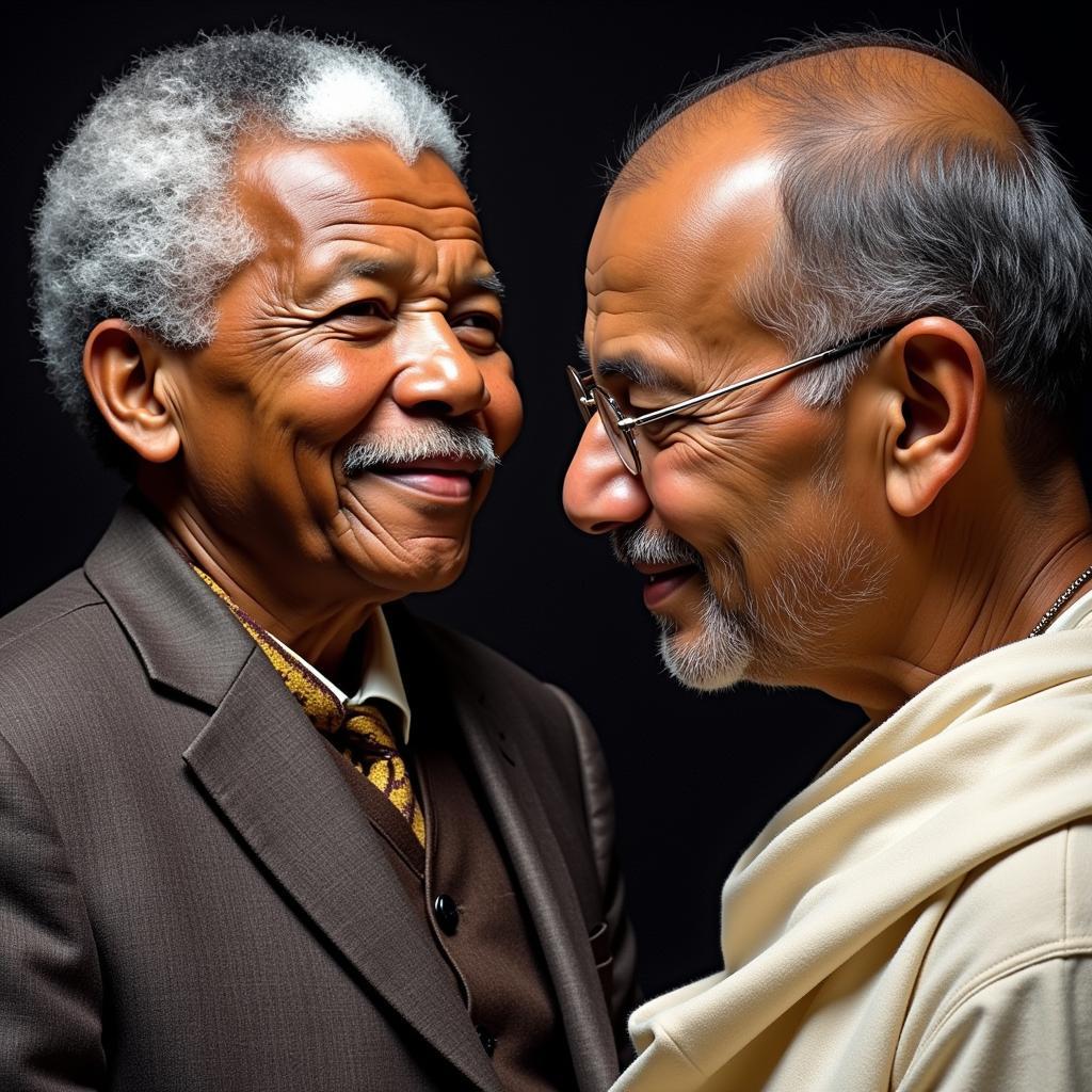 Nelson Mandela và Mahatma Gandhi - Lãnh đạo truyền cảm hứng