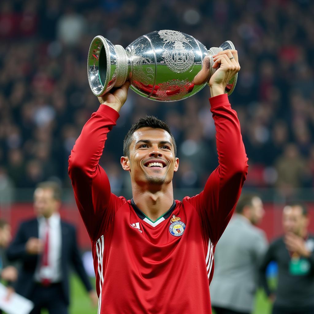 Ronaldo nâng cao danh hiệu