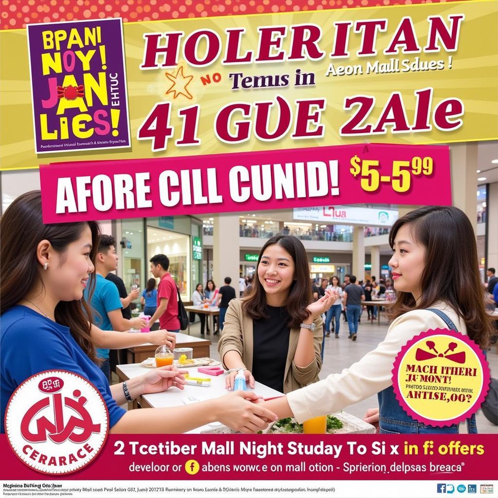 Sự kiện khuyến mãi tại Aeon Mall