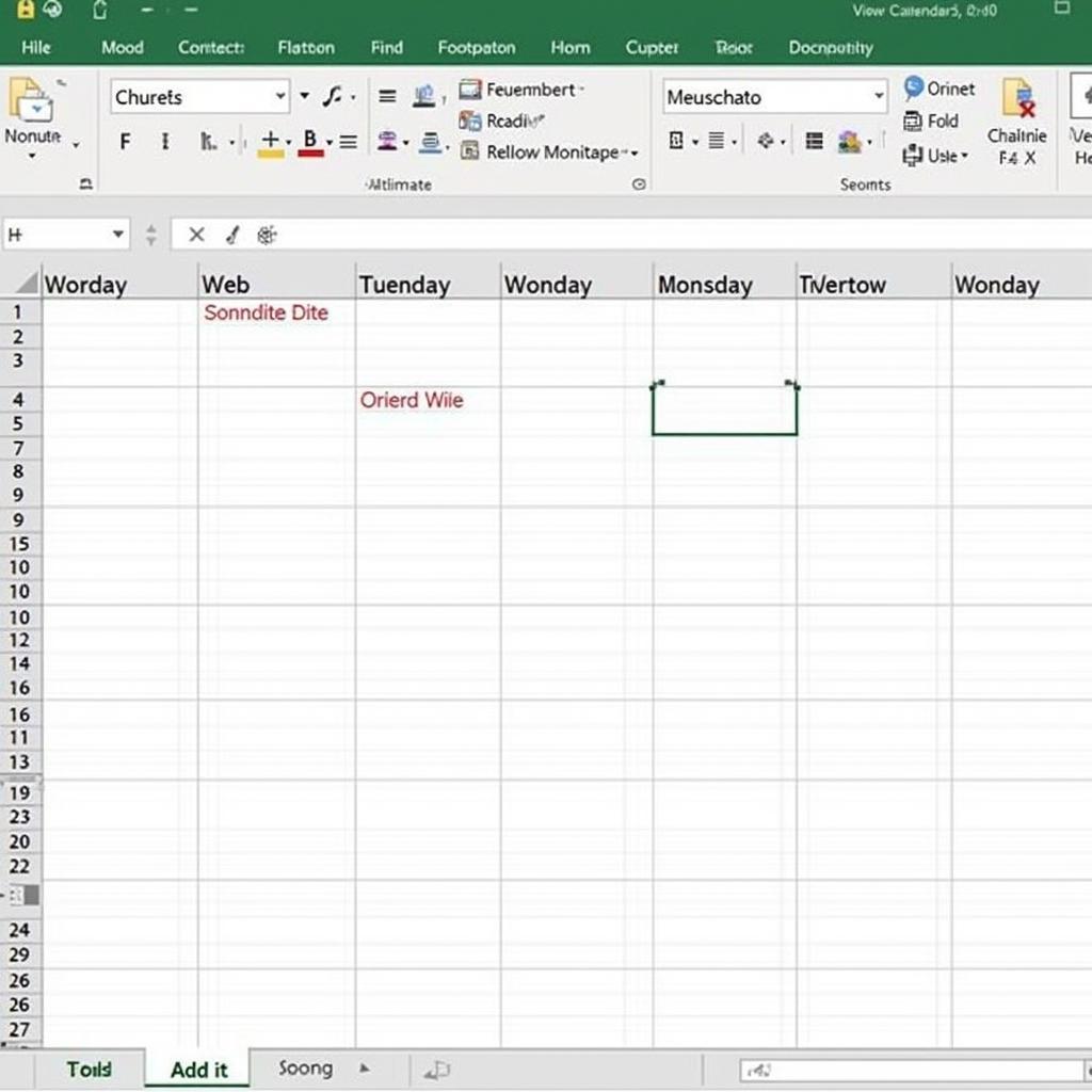 Tạo Lịch trong Excel: Hướng Dẫn Chi Tiết Từ A-Z