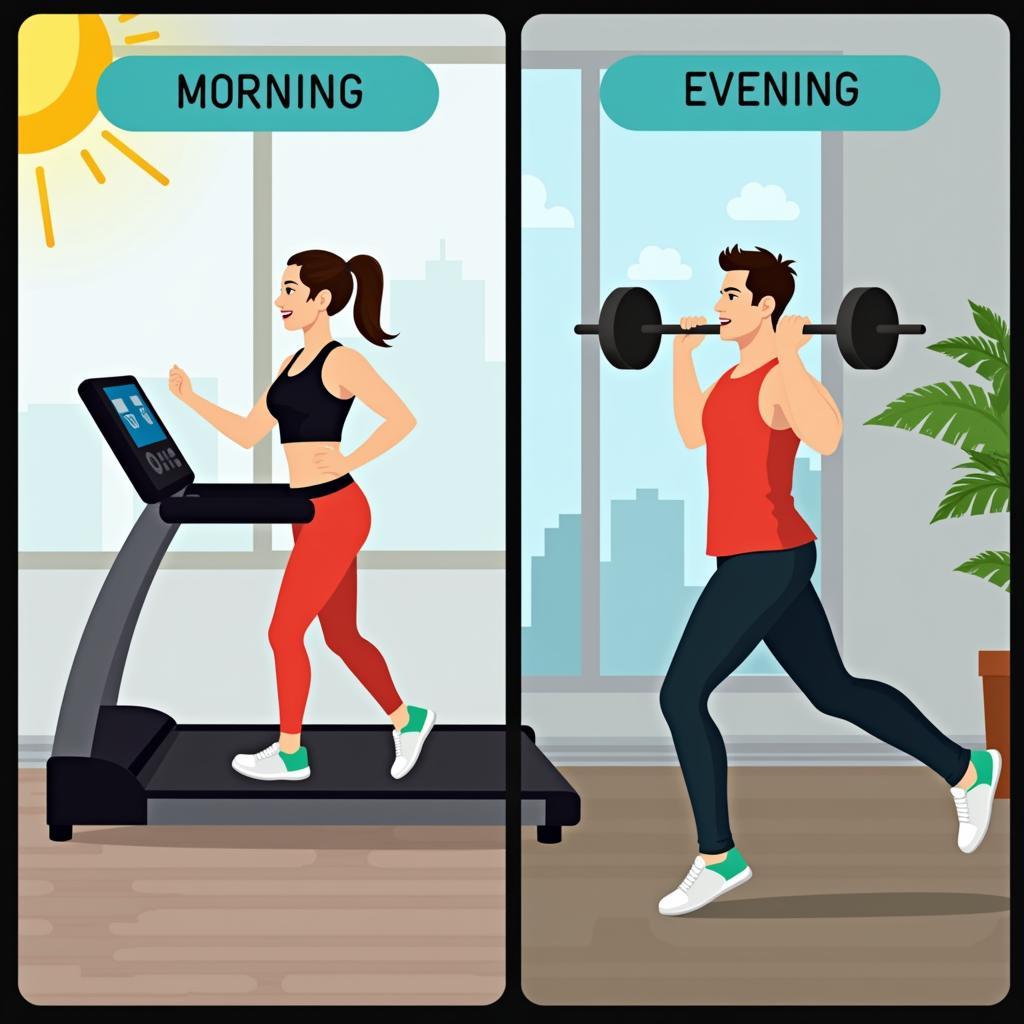 Lịch tập gym sáng và chiều hiệu quả