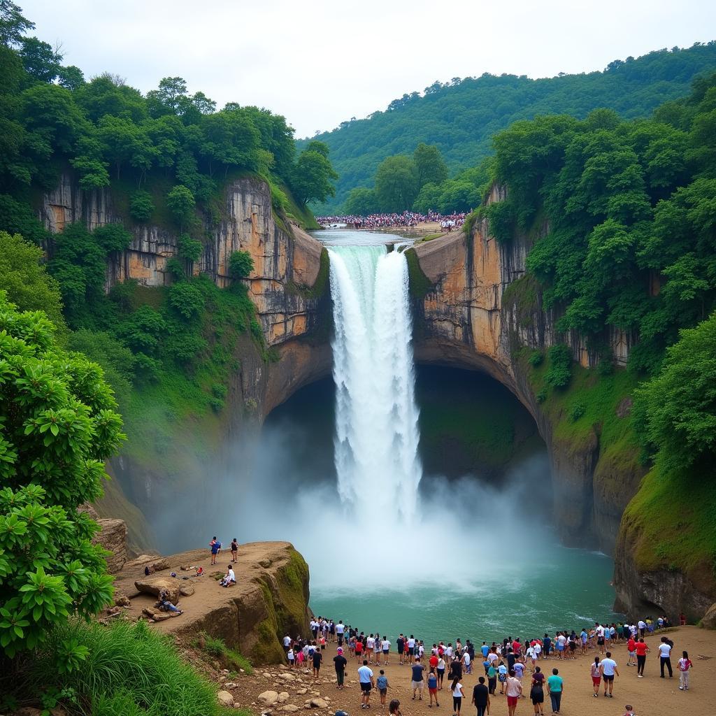 Thác Pa Sỹ Kon Tum Hùng Vĩ