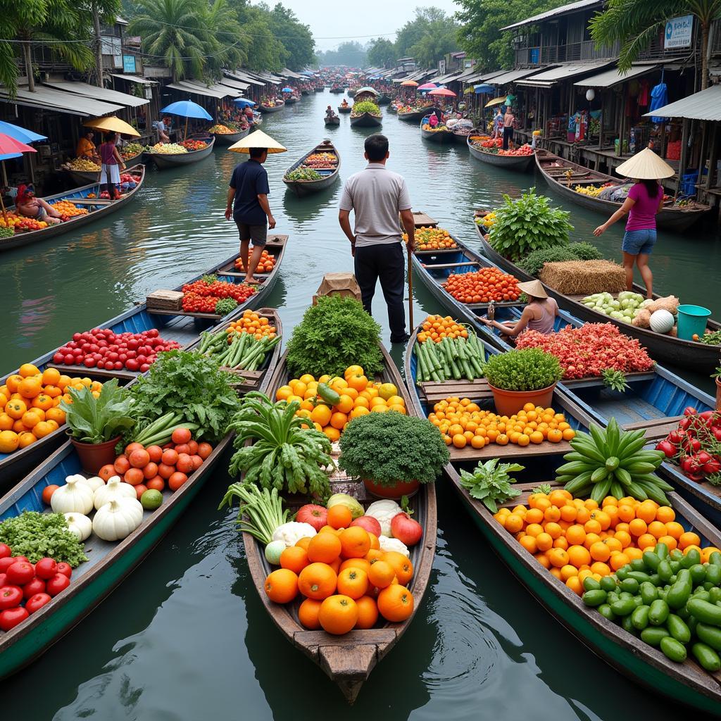 Tham Quan Chợ Nổi Miền Tây