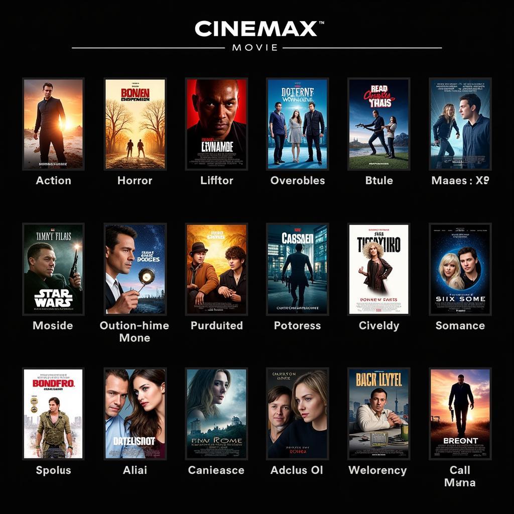 Thể loại phim trên Cinemax