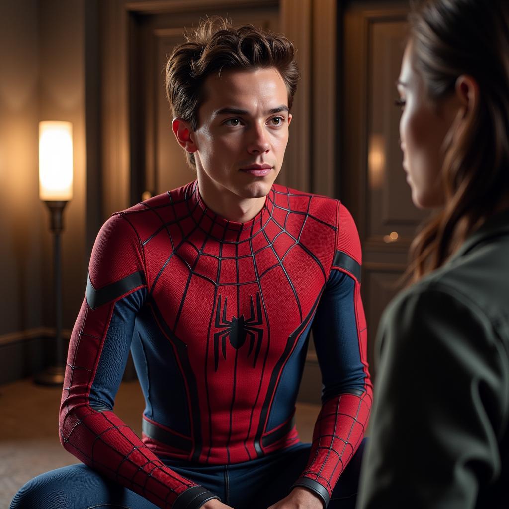 Tom Holland trong vai Spider-Man