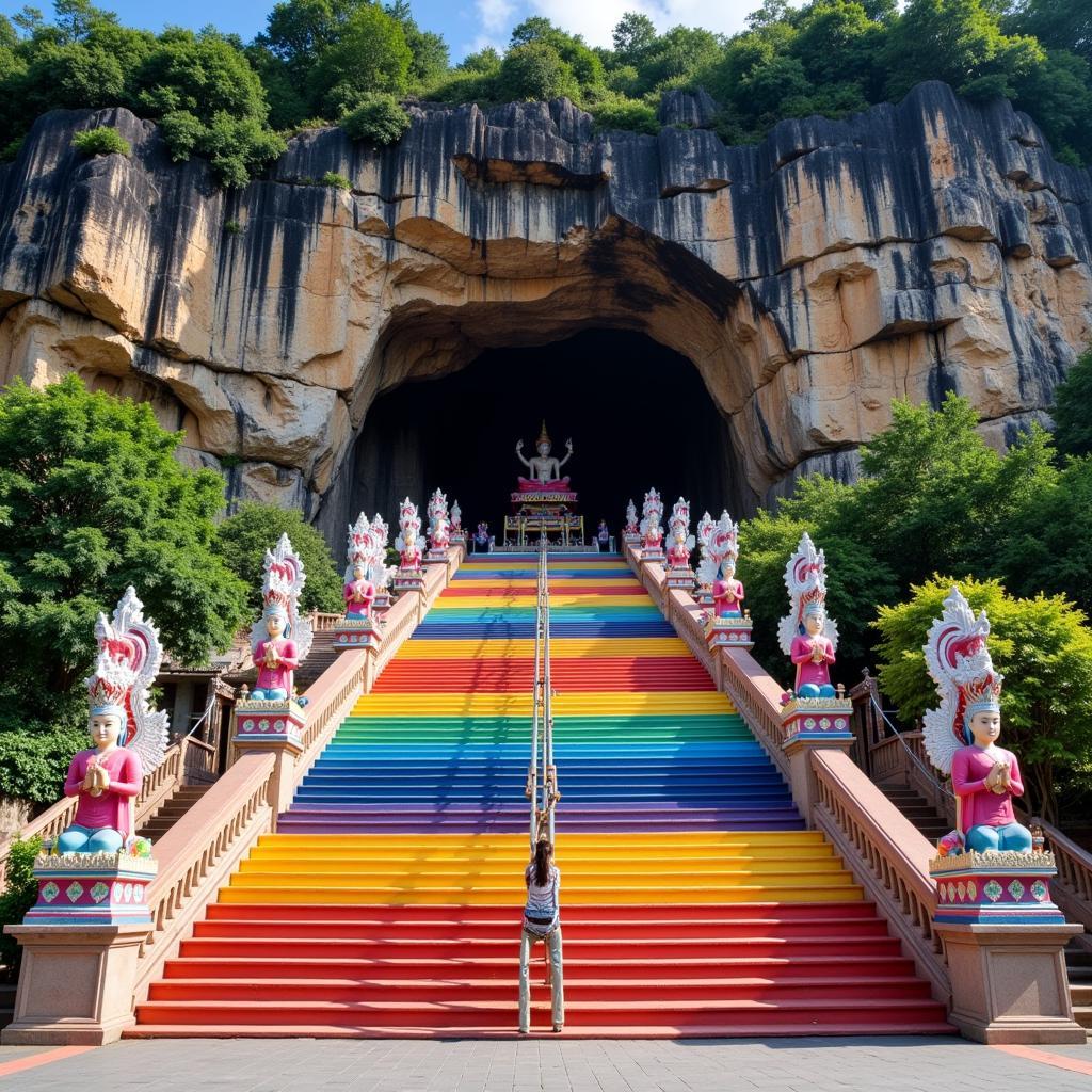 Động Batu Caves - điểm đến tâm linh trong tour Malaysia