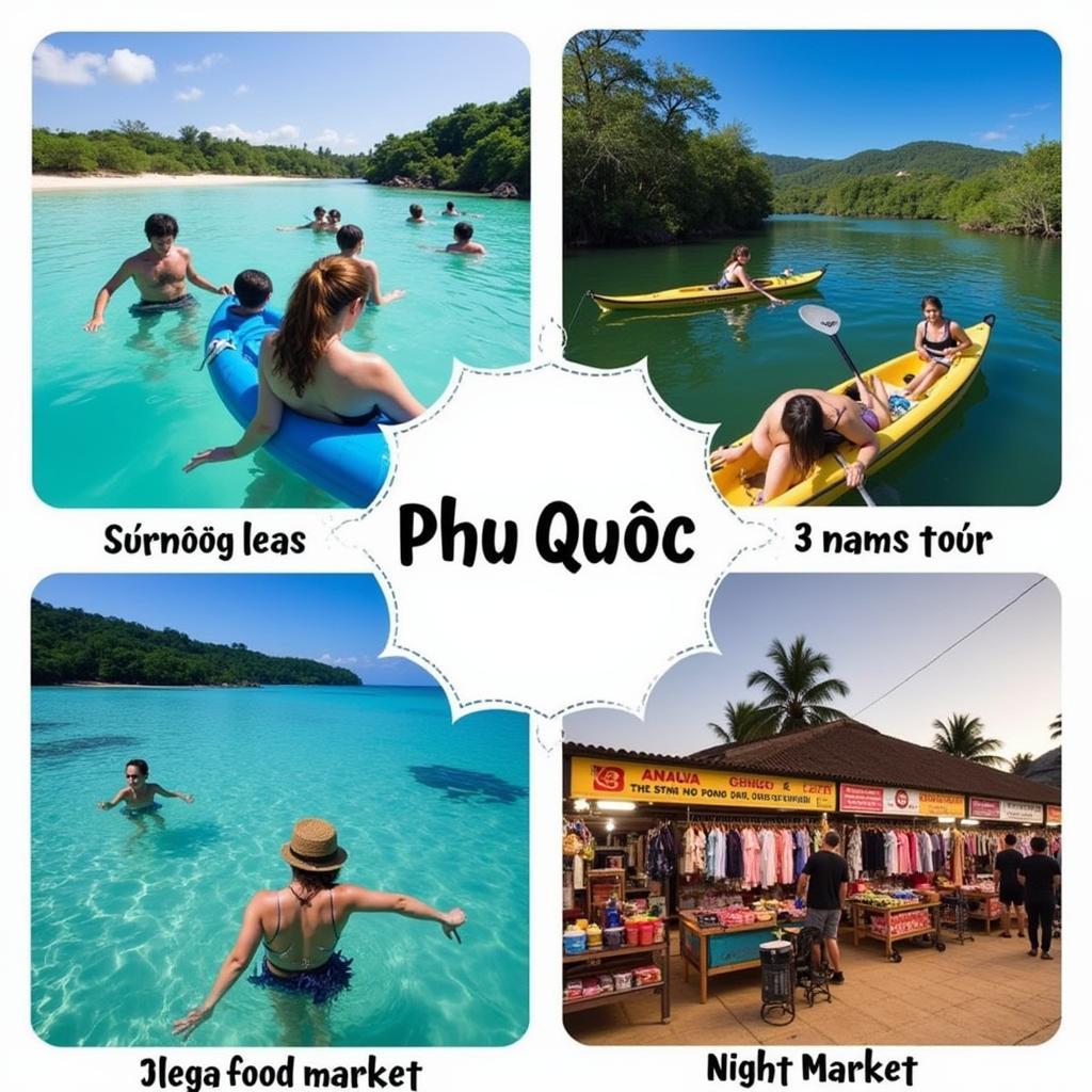 Các hoạt động thú vị trong tour Phú Quốc 4 ngày 3 đêm