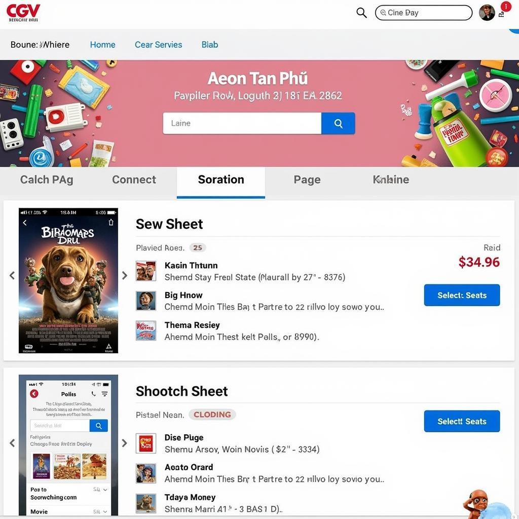 CGV Aeon Tân Phú Lịch Chiếu Giá Vé