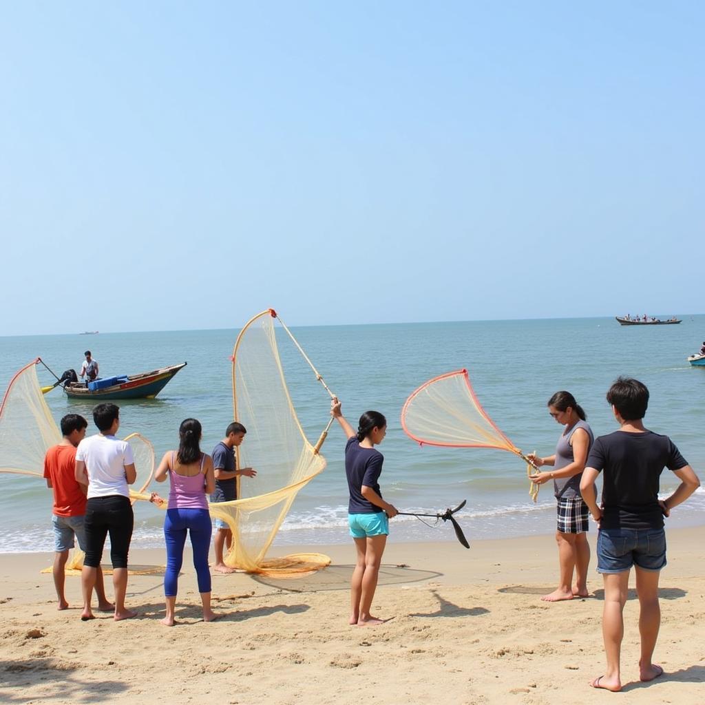 Trải nghiệm cuộc sống ngư dân tại Cổ Thạch: Đánh cá, câu mực, lặn biển