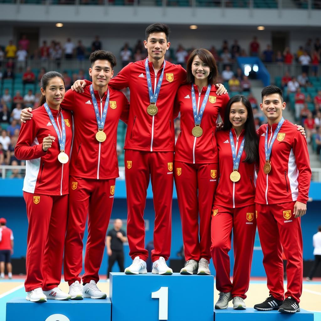 U23 Việt Nam nhận huy chương vàng Sea Games 31