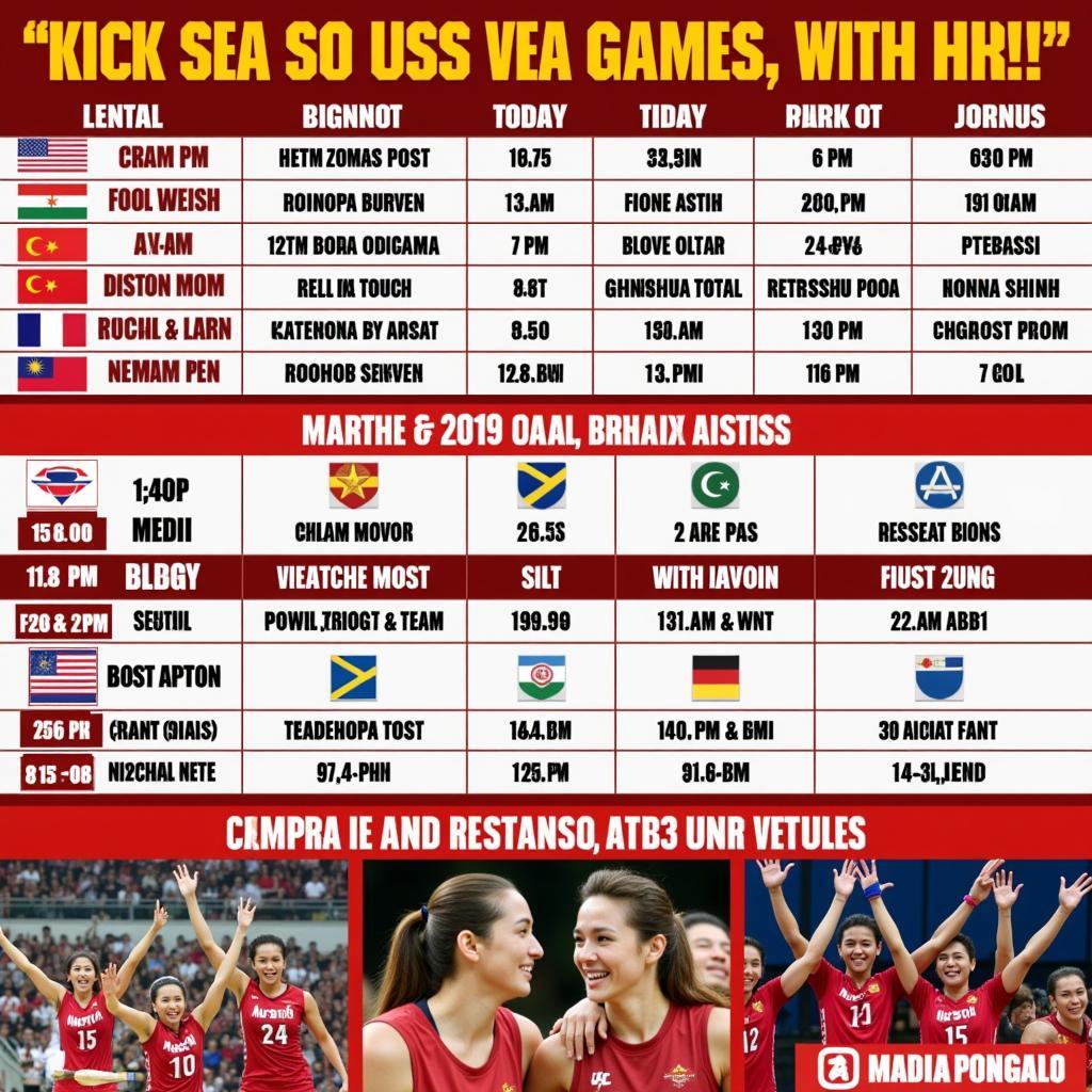 Lịch thi đấu U23 Việt Nam SEA Games 31