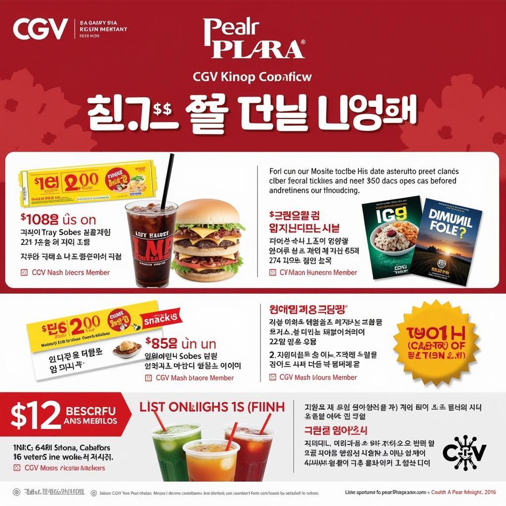 Ưu đãi hấp dẫn tại CGV Pearl Plaza