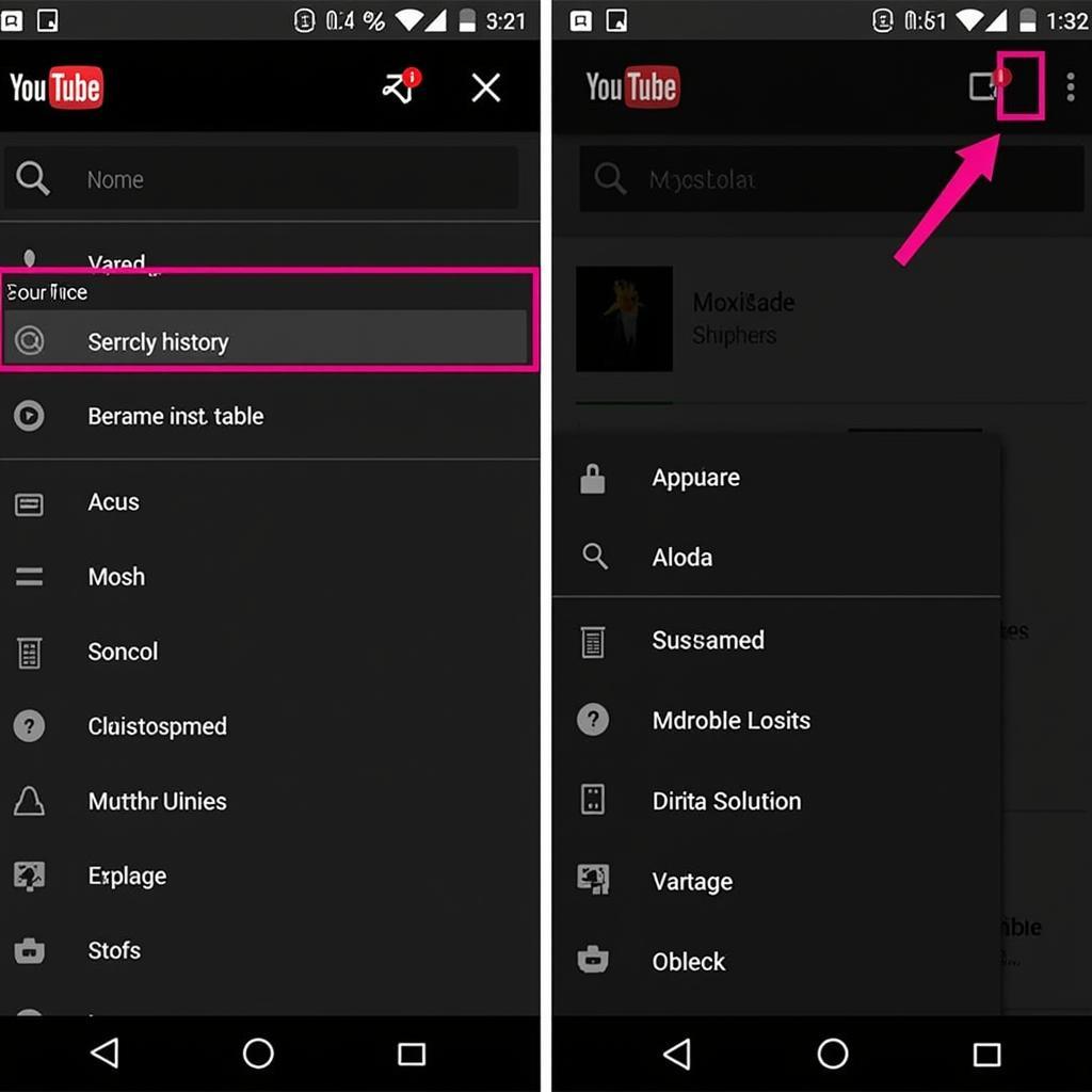 Xóa lịch sử tìm kiếm YouTube trên điện thoại Android