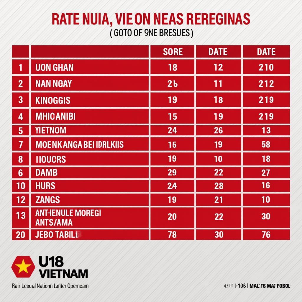 Lịch Thi Đấu Bóng Đá U18 Việt Nam: Thông Tin Mới Nhất